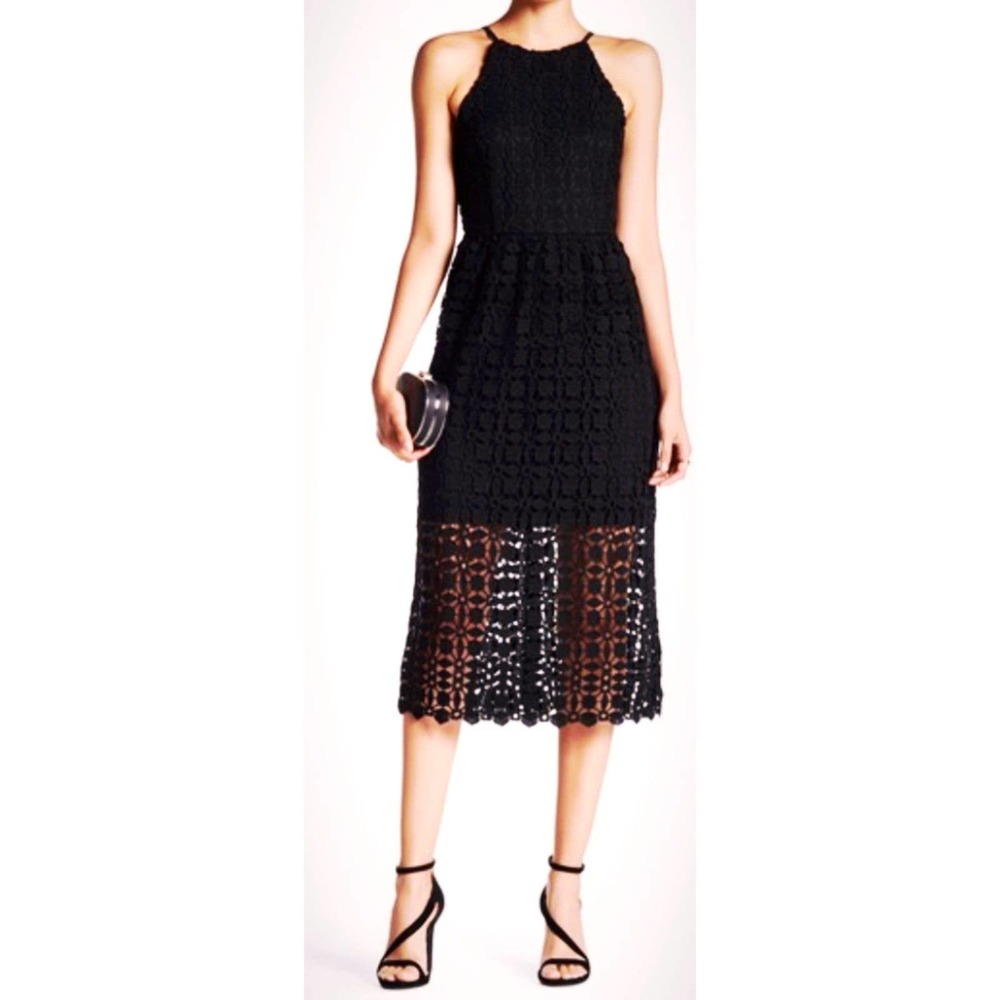 Romeo and juliet couture crochet Midi Dr
